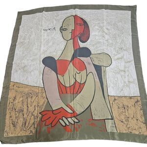 Picasso abstract silk scarf